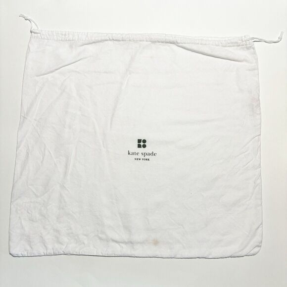 Kate Spade Dust Bag Travel Handbags Shoes Storage White Soft Cloth - Picture 1 of 2
